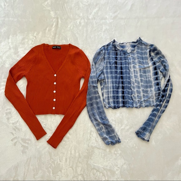 SHEIN Tops - SHEIN Bundle | 2 Long Sleeve Crop Tops